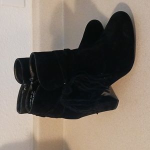 Bamboo 8 1/2 Fringed Ankle Boots